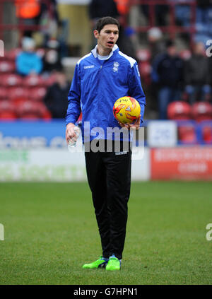 Football - Championnat Sky Bet - Huddersfield Town / Birmingham City - Stade John Smith. Nikola Zigic de Birmingham pendant l'échauffement Banque D'Images