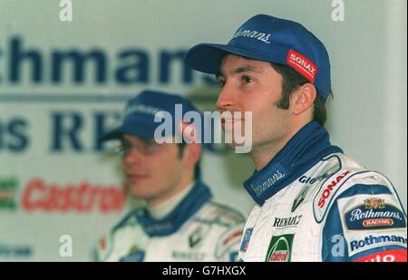 Heinz Harald Frentzen during1997 lancement de Williams Renault Formule 1 Banque D'Images