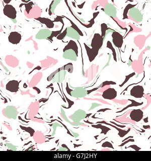 Remué de couleurs sur un fond blanc. Abstract art numérique. Banque D'Images