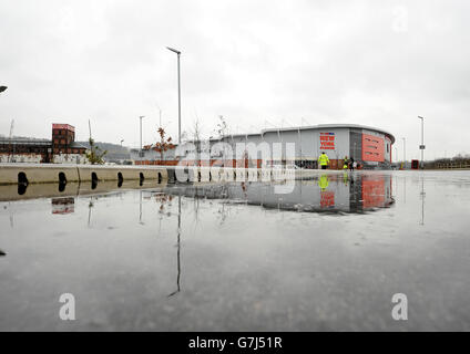 Football - FA Cup - troisième tour - Rotherham United contre AFC Bournemouth - AESSEAL New York Stadium.Vue générale du stade AESSEAL New York, Rotherham. Banque D'Images