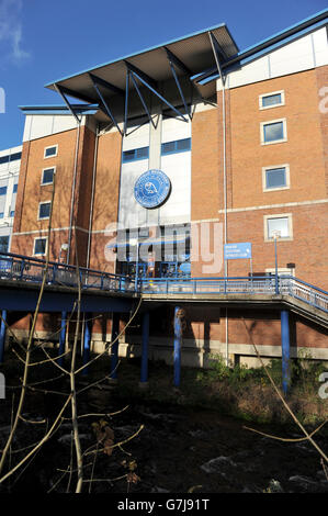 Football - Championnat Sky Bet - Sheffield Wednesday v Wolverhampton Wanderers - Hillsborough.Vue générale sur l'entrée du stade Hillsborough, où se trouve Sheffield mercredi Banque D'Images