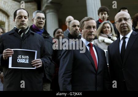 Charlie Hebdo tournage Banque D'Images