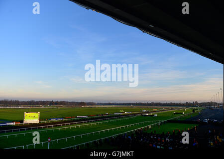 Courses hippiques - Hippodrome de Kempton.Vue générale de l'hippodrome de Kempton Banque D'Images