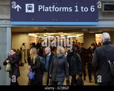 Le projet ferroviaire Thameslink Banque D'Images