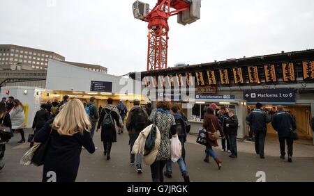 Le projet ferroviaire Thameslink Banque D'Images