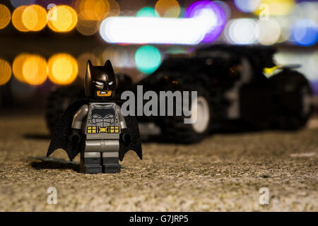 Lego Batman Superman v Banque D'Images