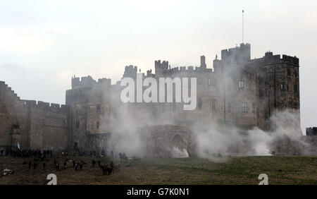 Le Hollow Crown : La guerre des Deux-Roses tournage Banque D'Images