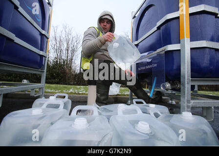 Règlement des différends de l'eau de l'Irlande du Nord Banque D'Images