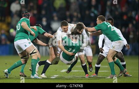 Rugby Union - match amical - Irish Wolfhounds v Angleterre Saxons - Irish Independent Park Banque D'Images