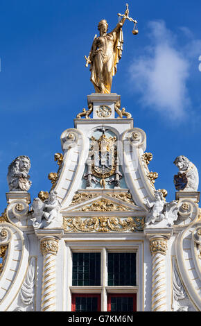 Oude Griffie, ancienne maison des enregistreurs de Bruges, Belgique Banque D'Images