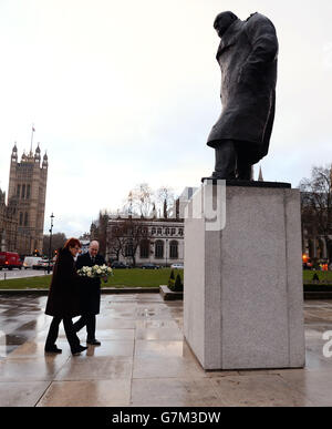 Anniversaire de la mort de Winston Churchill Banque D'Images