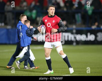 Sam Burgess des saxons d'Angleterre avant le match international amical au Irish Independent Park, Cork. APPUYEZ SUR ASSOCIATION photo. Photo Date: Vendredi 30 janvier 2015. Voir l'histoire de PA: RUGBYU Irlande. Le crédit photo devrait se lire comme suit : Niall Carson/PA Wire. Banque D'Images