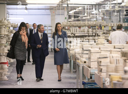 La duchesse de Cambridge visite à West Midlands Banque D'Images