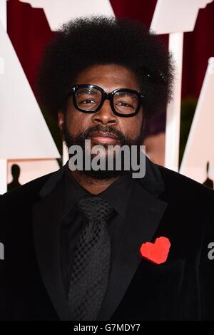 Questlove arrive au 87e Academy Awards qui se tient au Dolby Theatre à Hollywood, Los Angeles, CA, Etats-Unis, le 22 février 2015. Banque D'Images