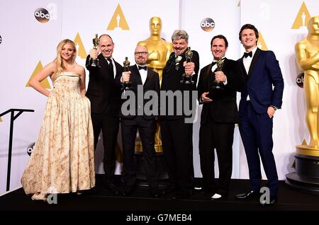 La 87e Academy Awards - Salle de presse - Los Angeles Banque D'Images