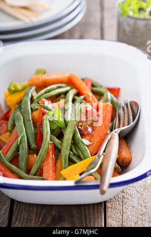 Légumes grillés à la poêle Banque D'Images