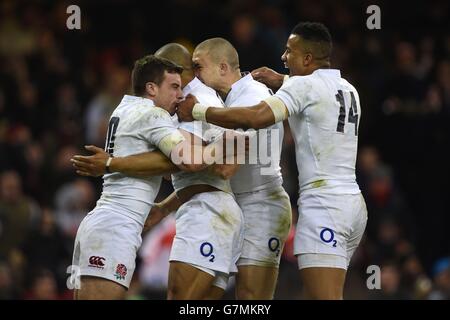 Rugby Union - tournoi des Six Nations 2015 - Pays de Galles v Angleterre - Millennium Stadium Banque D'Images