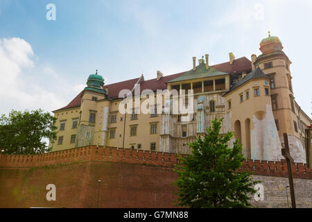 Château de Wawel à Cracovie (Pologne). Banque D'Images