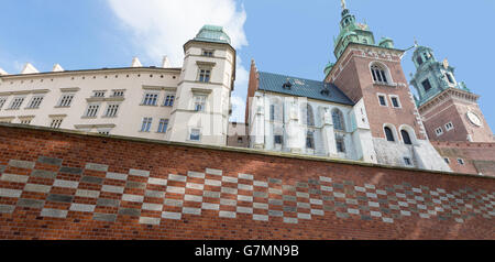 Château de Wawel à Cracovie (Pologne). Banque D'Images