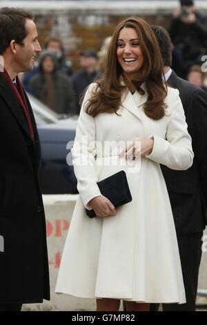 La duchesse de Cambridge visiter Portsmouth Banque D'Images