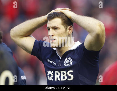 Rugby Union - tournoi des Six Nations 2015 - Ecosse - Pays de Galles v BT stade Murrayfield Banque D'Images