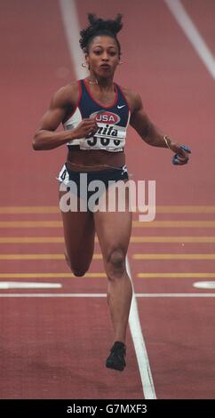 Athlétisme - 6e Championnat du monde en salle de l'IAAF. Gail Devers, Etats-Unis - 60 m Womens Banque D'Images