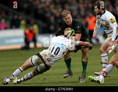 Rugby Union - LV = Cup - Pool 2 - Northampton Saints v guêpes - Franklin's Gardens Banque D'Images