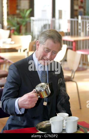 Le Prince Charles - lucarne crise Cafe Banque D'Images