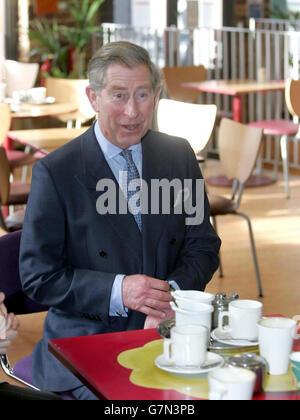 Le Prince Charles - lucarne crise Cafe Banque D'Images