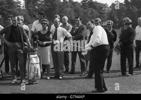 Tournoi de golf - Bowmaker - Billy Casper - Sunningdale Golf Club Banque D'Images