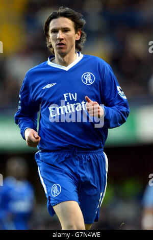 Football - FA Barclays Premiership - Chelsea / Aston Villa. Alexei Smertin, Chelsea Banque D'Images
