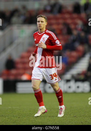 Football - Championnat SkyBet - Middlesbrough / Charlton Athletic - Stade Riverside. Adam Forshaw, Middlesbrough Banque D'Images