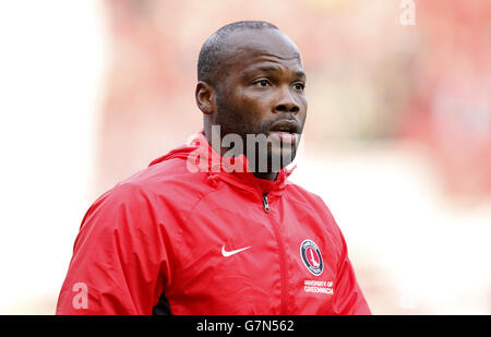 Football - Championnat SkyBet - Middlesbrough / Charlton Athletic - Stade Riverside. Andre Bikey, Charlton Athletic. Banque D'Images