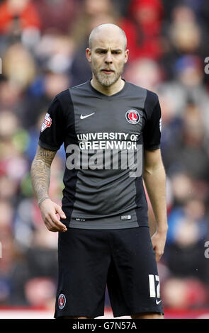 Football - Championnat SkyBet - Middlesbrough / Charlton Athletic - Stade Riverside. Yoni Buyens, Charlton Athletic. Banque D'Images