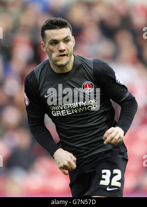 Football - Championnat SkyBet - Middlesbrough / Charlton Athletic - Stade Riverside. Tony Watt, Charlton Athletic. Banque D'Images