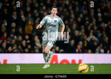 Michael Keane de Burnley lors du match de la Barclays Premier League à Old Trafford, Manchester. APPUYEZ SUR ASSOCIATION photo. Date de la photo: Mercredi 11 février 2015. Voir PA Story FOOTBALL Man Utd. Le crédit photo devrait se lire: Martin Rickett/PA Wire. Banque D'Images