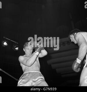 Joe Bugner, de St Ives, dans le Huntingdonshire, âgé de 19 ans de poids lourd britannique « Hope », rencontre le canadien Eddie Talhami à Wembley demain, la nuit où Henry Cooper emboîte le champion du monde américain Jimmy Ellis. Banque D'Images