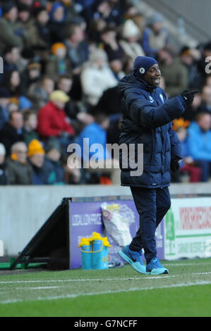 Chris Ramsey, entraîneur en chef du QPR, lors du match de la Barclays Premier League au KC Stadium, à Hull.APPUYEZ SUR ASSOCIATION photo.Date de la photo: Samedi 21 février 2015.Voir PA Story SOCCER Hull.Le crédit photo devrait se lire: Ryan Browne/PA Wire. Banque D'Images