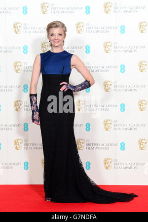 Natalie Dormer à l'EE British Academy film Awards à l'Opéra Royal, Bow Street à Londres.APPUYEZ SUR ASSOCIATION photo.Date de la photo: Dimanche 8 février 2015.Voir l'histoire de PA SHOWBIZ BAFTA.Le crédit photo devrait se lire comme suit : Dominic Lipinski/PA Wire Banque D'Images