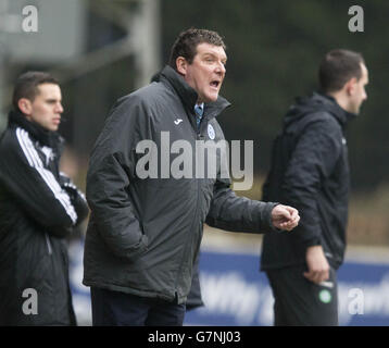 Soccer - Scottish Premiership - St Johnstone v Celtic - McDiarmid Park.Tommy Wright, directeur de St Johnstone, lors du match Scottish Premiership au McDiarmid Park, Perth Banque D'Images