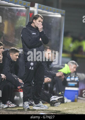 Soccer - Scottish Premiership - Partick Thistle v Celtic - Firhill Stadium.Alan Archibald, directeur de Partick Thistle, lors du match de la Ligue écossaise de première ligue au stade Firhill, à Glasgow. Banque D'Images