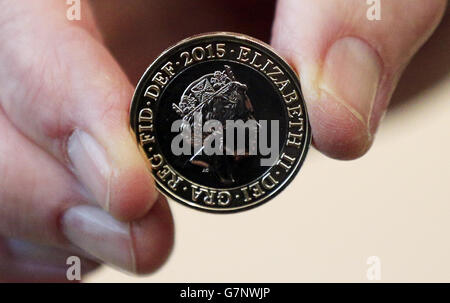 Nouveau royal coin portrait dévoilé Banque D'Images