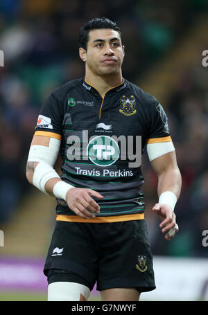 Rugby Union - LV = Cup - Pool 2 - Northampton Saints v guêpes - Franklin's Gardens Banque D'Images