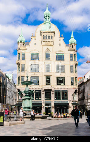 Café Norden, un restaurant style années 20 dans Amagertory, Strøget, Copenhague, Danemark. Banque D'Images