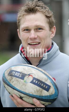 RBS's « Kick for A Ticket » - Finsbury Square.Josh Lewsey, joueur de rugby d'Angleterre. Banque D'Images