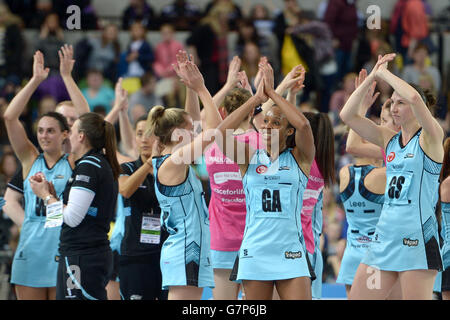 Le netball - Superleague - Surrey Storm v Hertfordshire Mavericks - Boîte de cuivre Banque D'Images