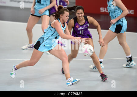 Le netball - Superleague - Surrey Storm v Hertfordshire Mavericks - Boîte de cuivre Banque D'Images