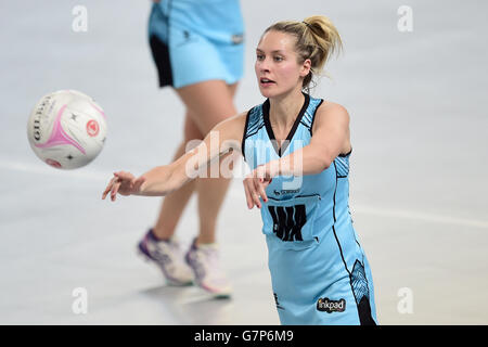 Le netball - Superleague - Surrey Storm v Hertfordshire Mavericks - Boîte de cuivre Banque D'Images