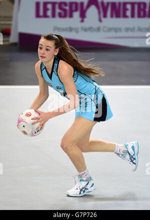 Le netball - Superleague - Surrey Storm v Hertfordshire Mavericks - Boîte de cuivre Banque D'Images