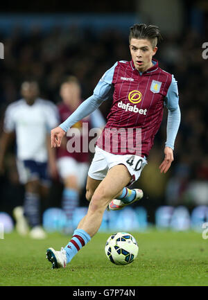 Football - Barclays Premier League - Aston Villa / West Bromwich Albion - Villa Park. Jack Grealish de la Villa Aston Banque D'Images